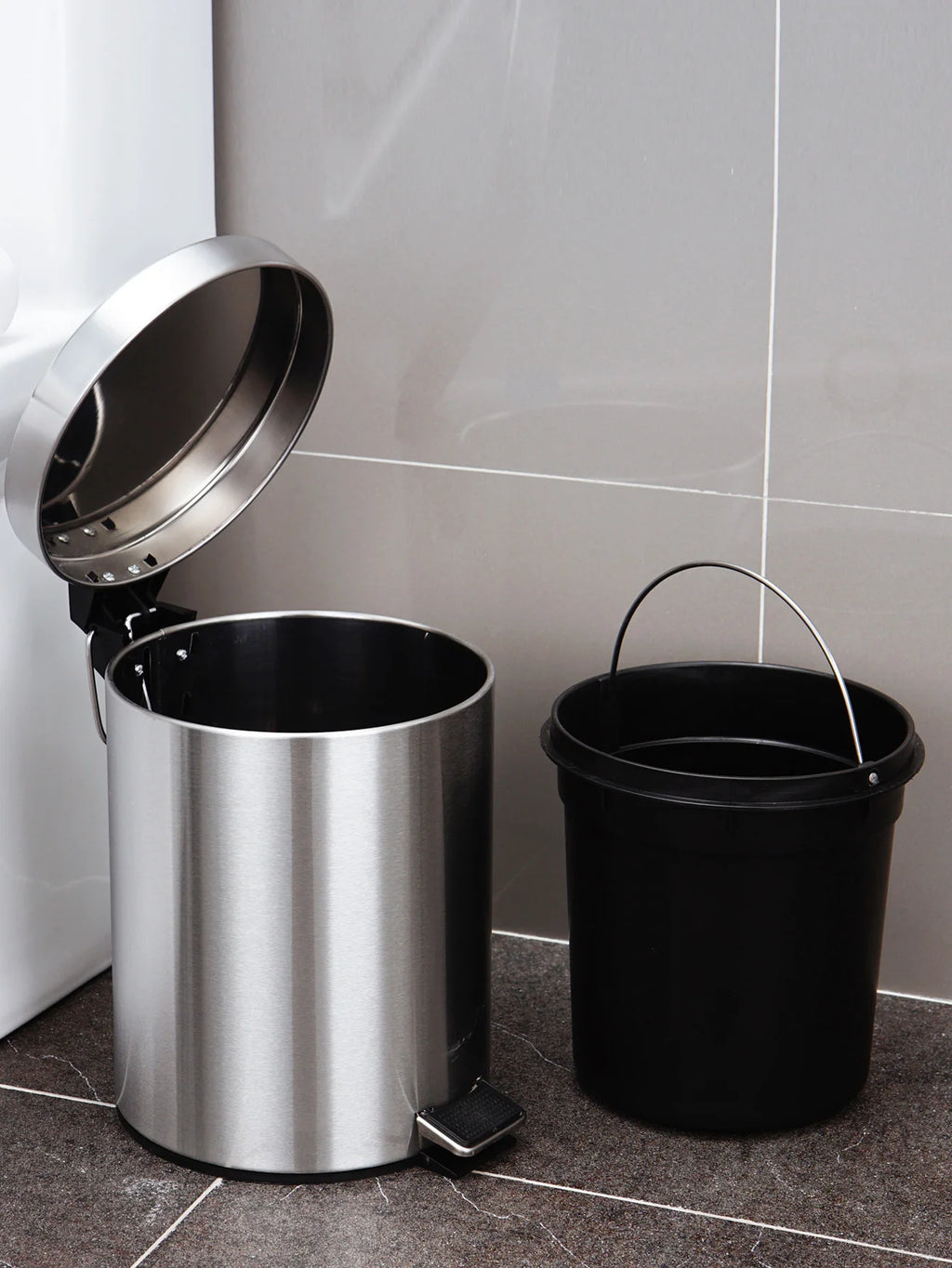 Silent Kitchen And Bathroom Foot-Operated Storage Bucket, Sanitary Bucket, Cleaning Bucket, Classified Trash Can
