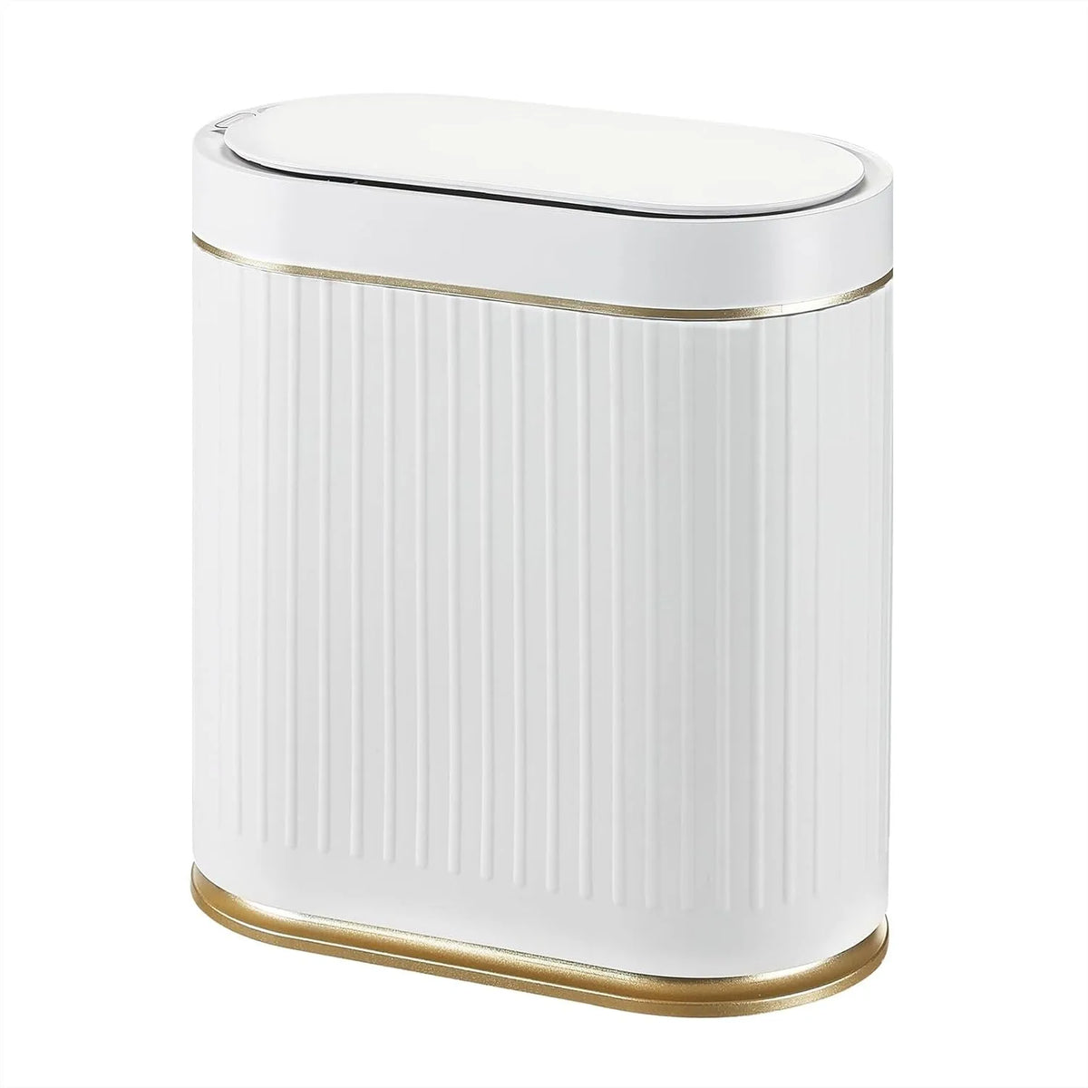 Motion Sensor Trash Can 2 Gallon with Lid for Bathroom, Smart Automatic Garbage Bin with Slim Design for Bedroom Office